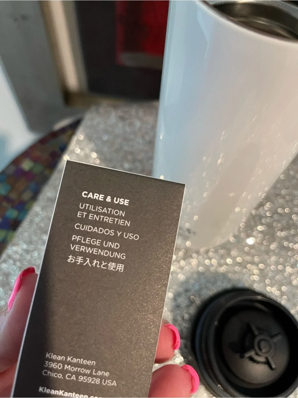 Ralph Lauren White Travel Tumbler with Green Logo